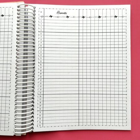 Pack 10 hojas grilla de notas Docentes